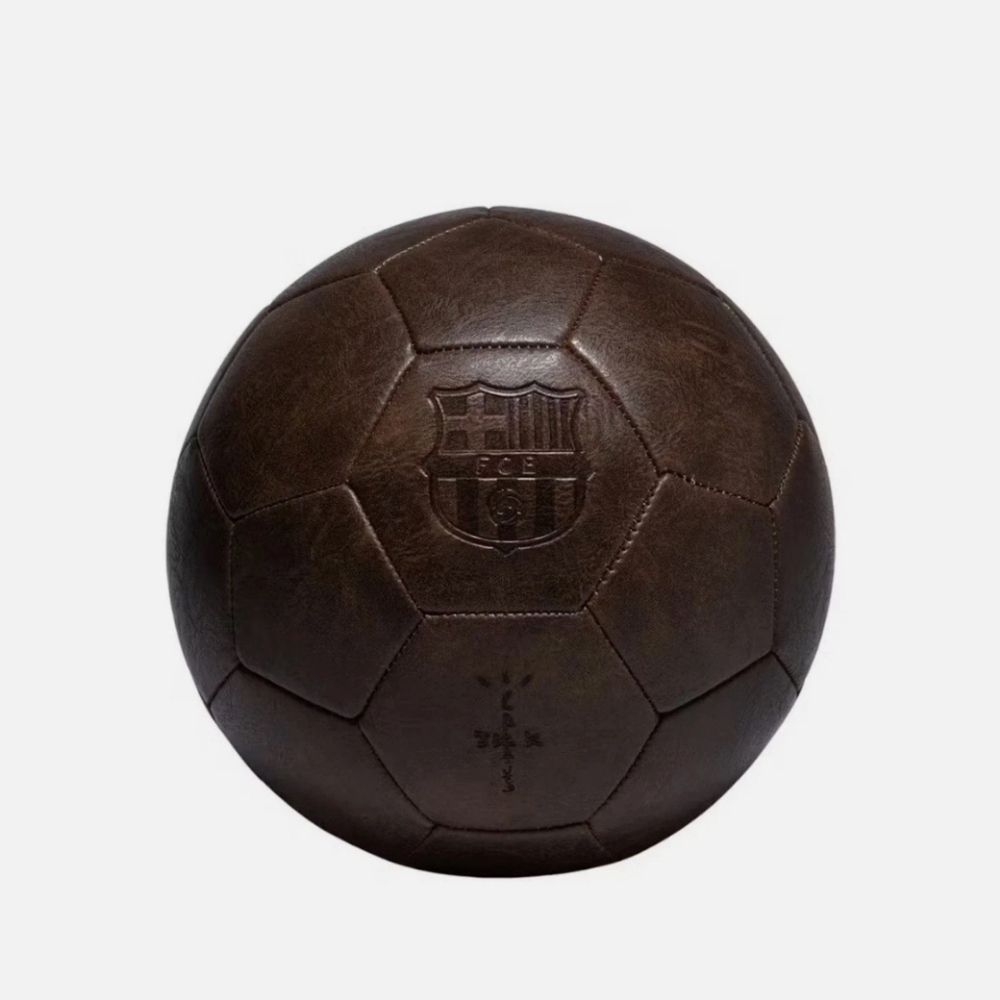 Travis Scott X Cactus Jack Barcelona FCB Retro Vintage Leather Soccer Ball